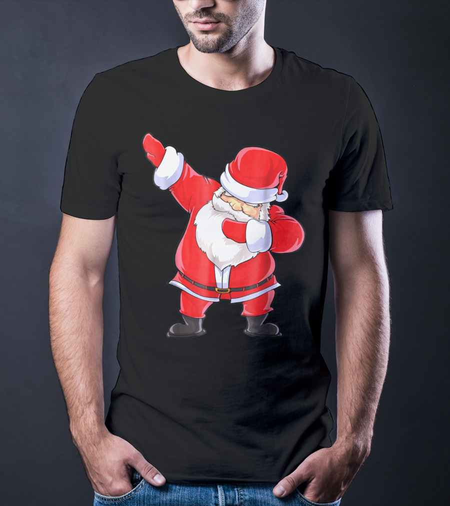 Santa Claus Dabbing Christmas Funny Dab T-Shirt
