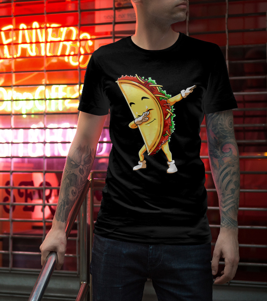 Dabbing Taco Funny Cinco De Mayo Mexican Food Lover Dab T-Shirt