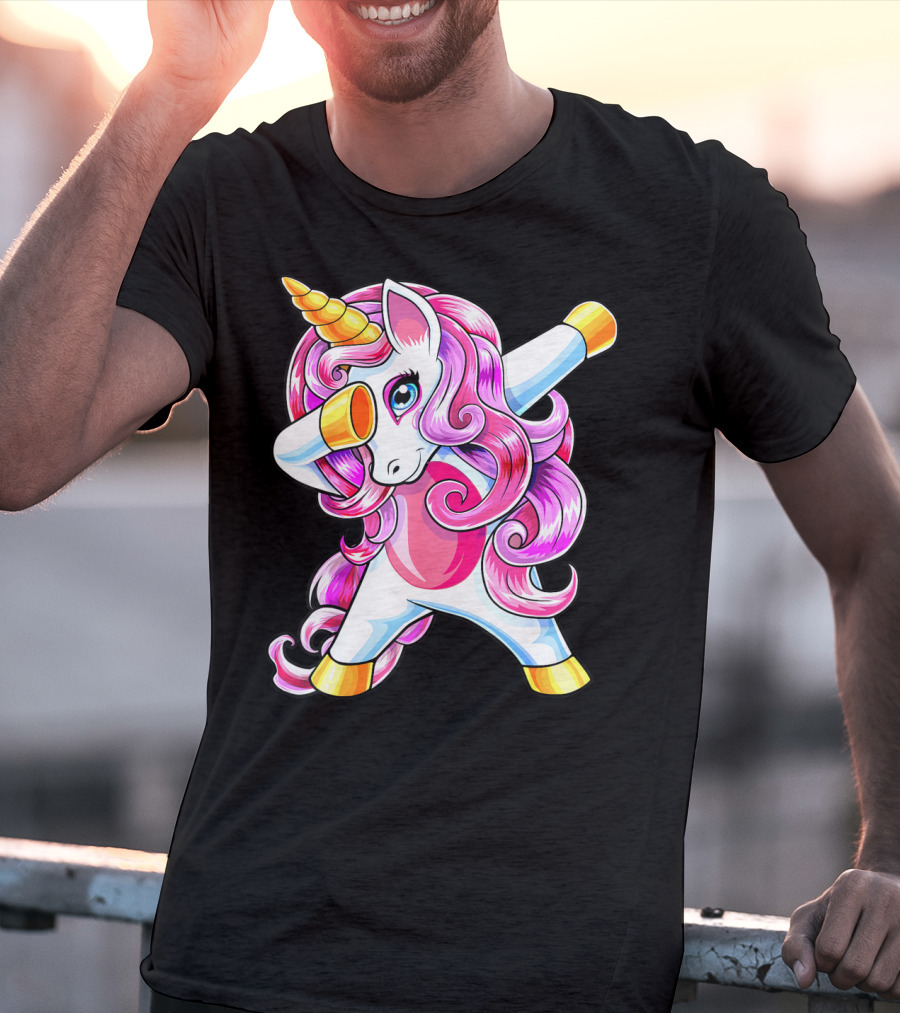 Dabbing Unicorn Birthday Girls Cute Unicorn T-Shirt