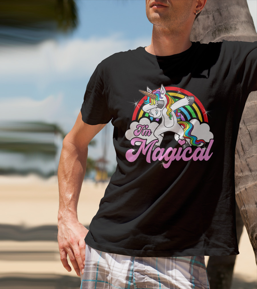 I'm Magical Dabbing Unicorn Rainbow T-Shirt