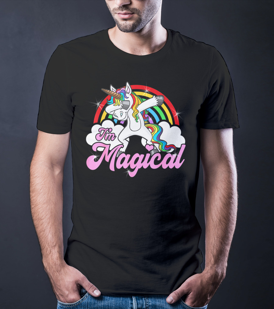 I'm Magical Dabbing Unicorn Rainbow T-Shirt