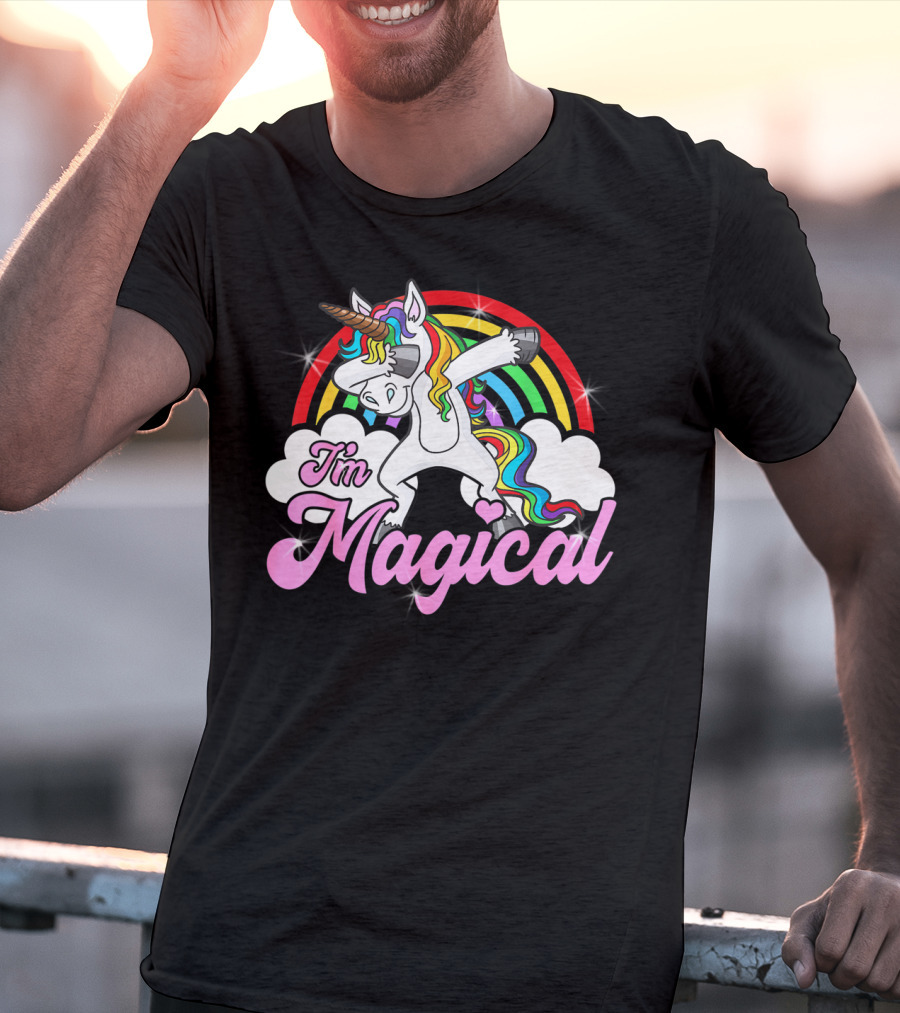 I'm Magical Dabbing Unicorn Rainbow T-Shirt