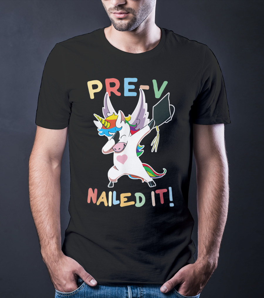 PRE-K Nailed It Dabbing Unicorn Graduate Graduation T-Shirt