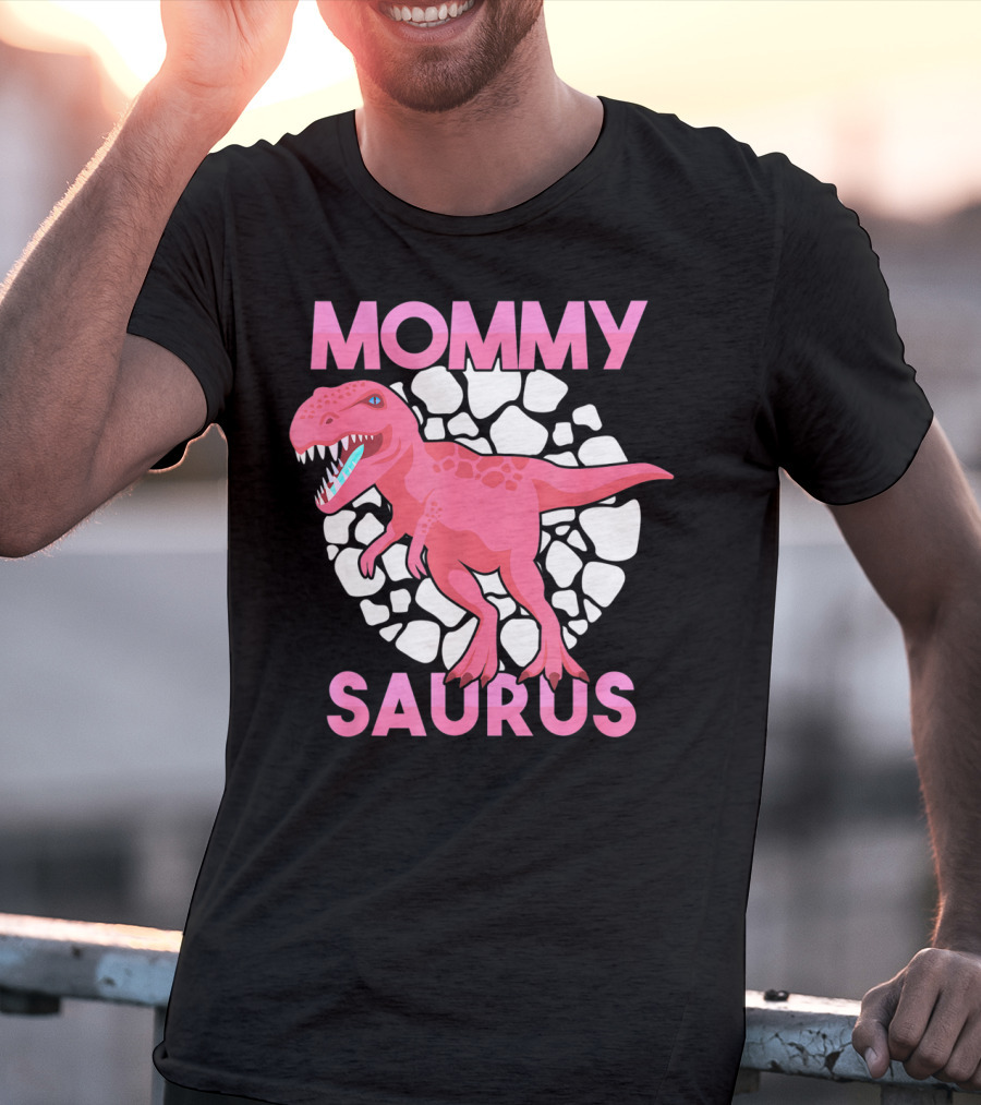 Mommy Saurus Dinosaur Lover Tyrannosaurus Rex Family T-Shirt