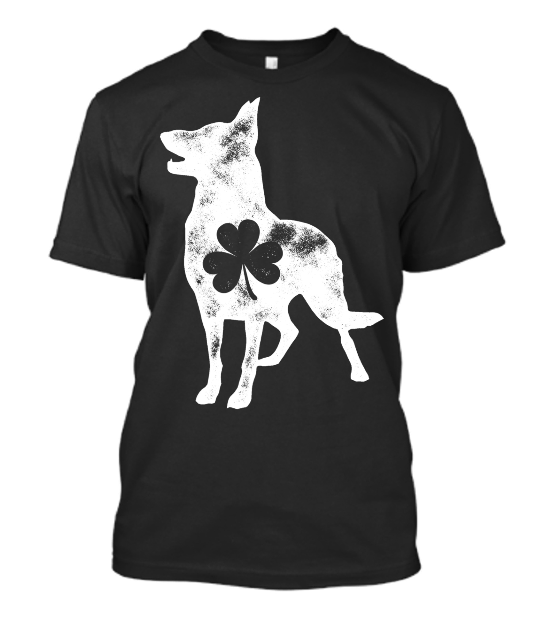 German Shepherd Dog With Shamrock St Patricks Day Men T-Shirt