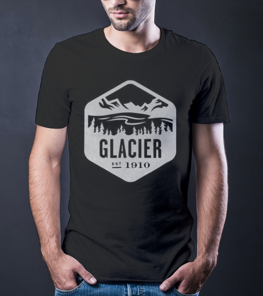 Glacier National Park Est 1910 Mountain Landscape T-Shirt