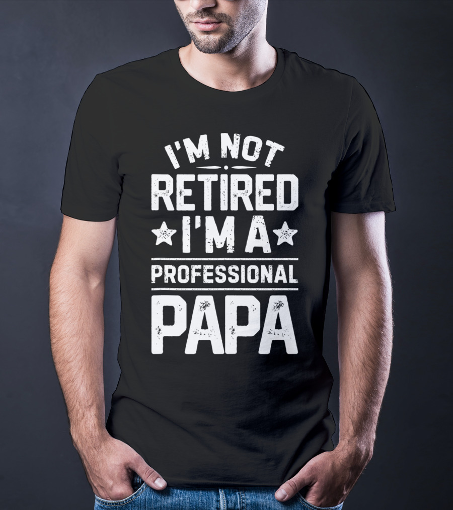I'm Not Retired I'm A Professional Papa T-Shirt
