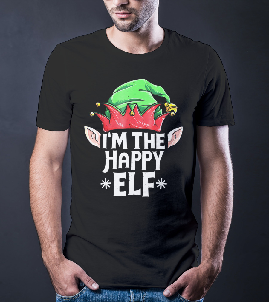 I'm The Happy Elf Christmas Themed Holiday T-Shirt
