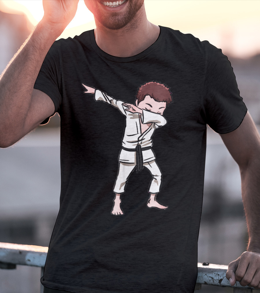 Karate Taekwondo Dabbing Boy Funny Dab Martial Arts Kid T-Shirt
