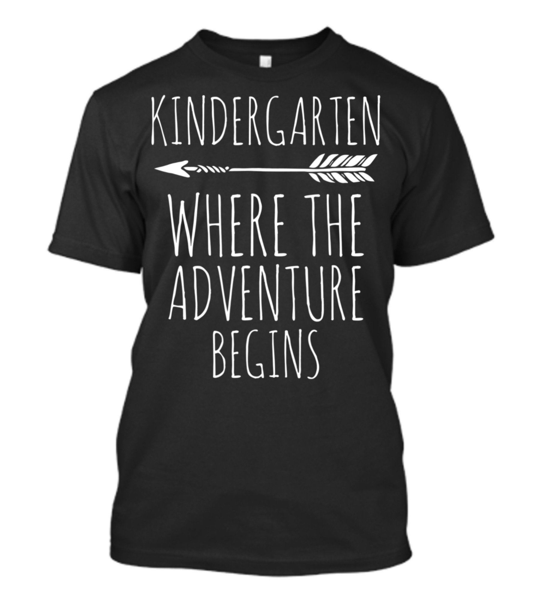 Kindergarten Where The Adventure Begins Arrow T-Shirt