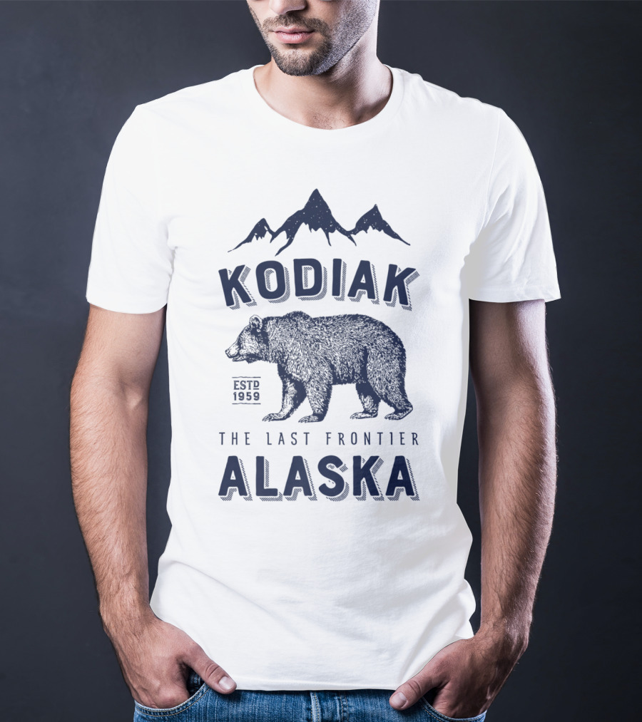 Kodiak Alaska The Last Frontier Bear Est. 1959 T-Shirt