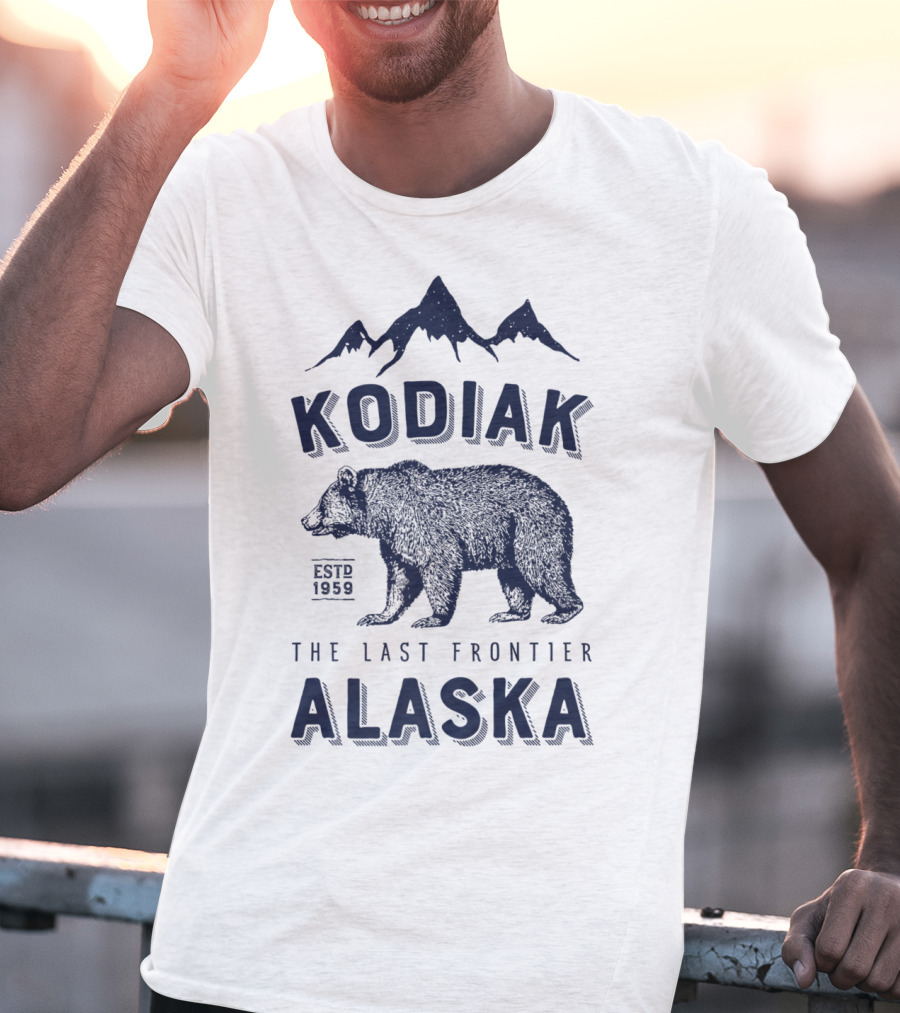 Kodiak Alaska The Last Frontier Bear Est. 1959 T-Shirt