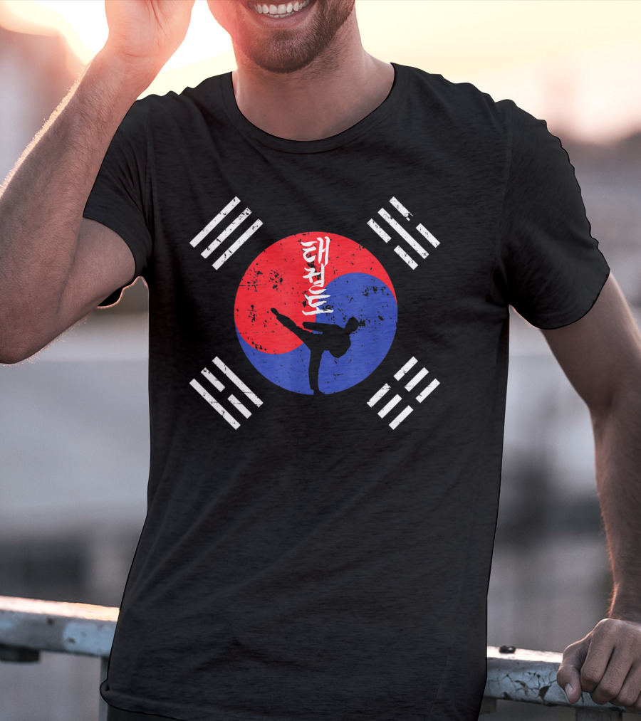 Korean Taekwondo Taegeukki Martial Arts Kids Adults T-Shirt
