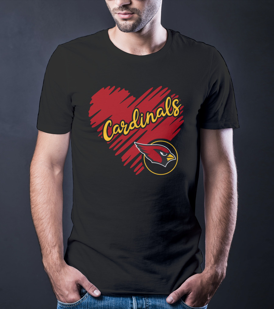 Cardinals Heart T-Shirt