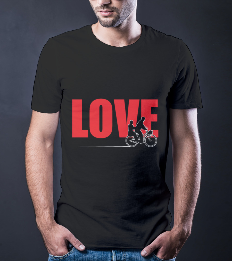 LOVE Bicycle Sport Hobby Riding Bike T-Shirt