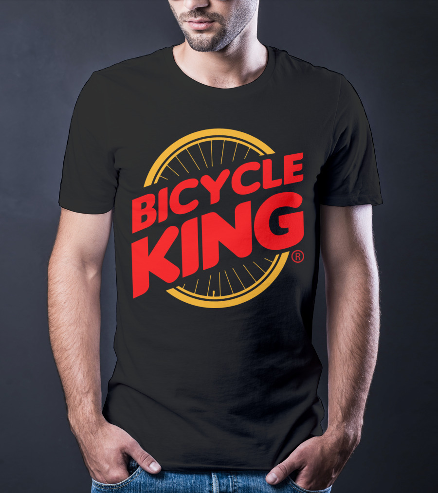 Bicycle King Parody With Bicycle Wheel T-Shirt