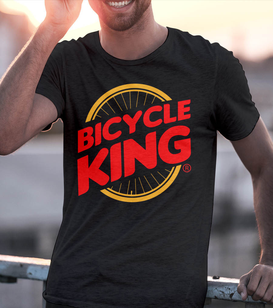 Bicycle King Parody With Bicycle Wheel T-Shirt