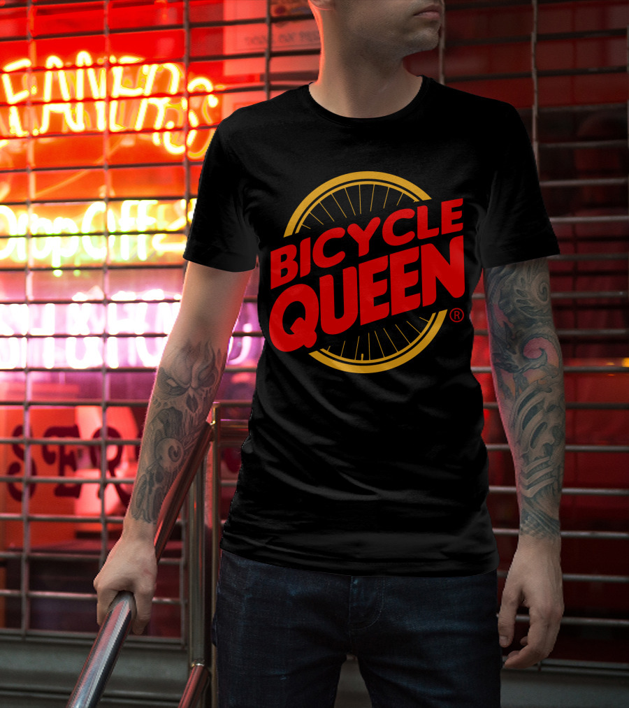 Bicycle Queen Bicycle Wheel T-Shirt