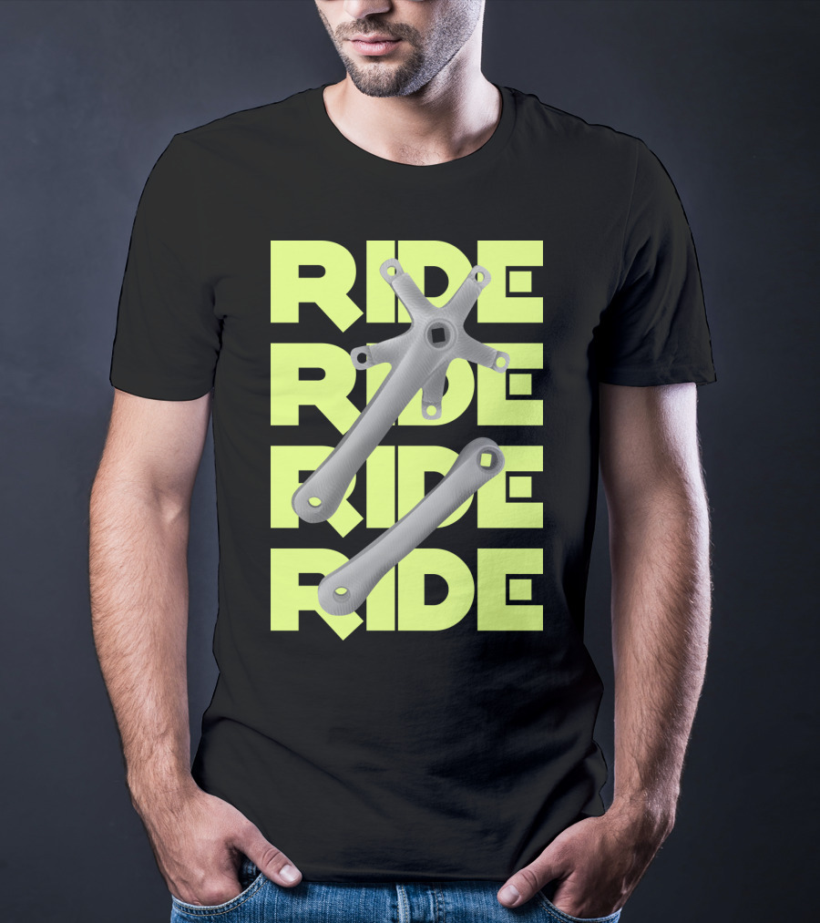 RIDE RIDE RIDE Bike Crankset T-Shirt
