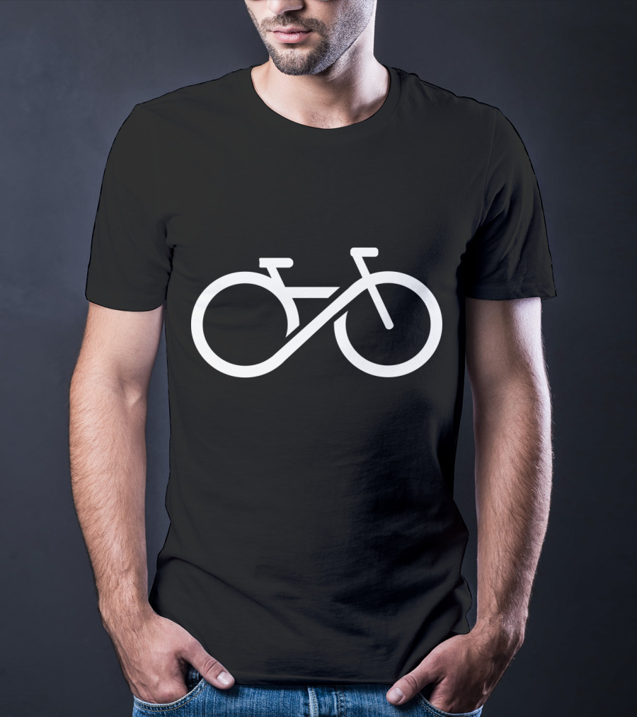 Bike Infinity Symbol Cycling Loop T-Shirt