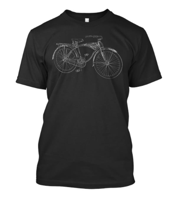 Antique Bicycle Blueprint Bike Patent T-Shirt