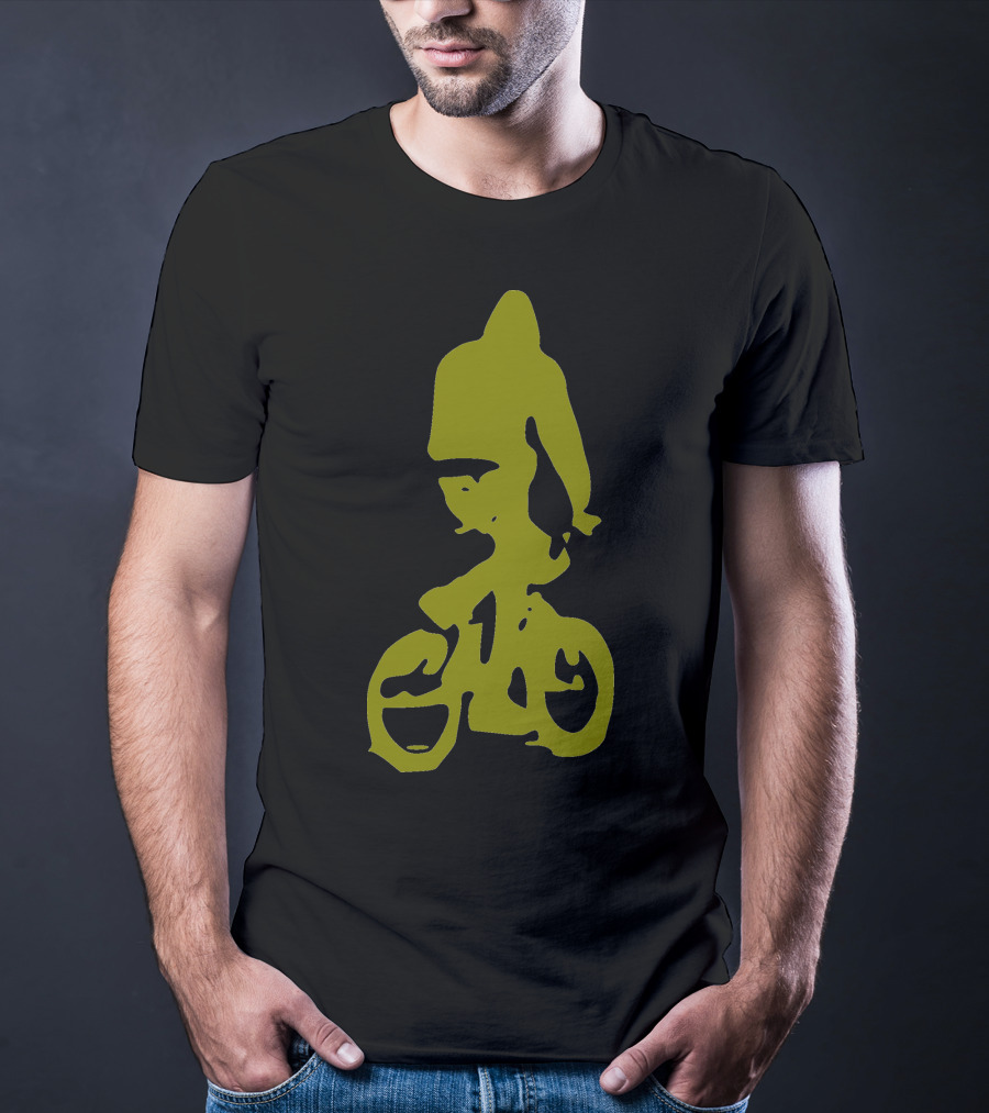 BMX Rider Silhouette In T-Shirt