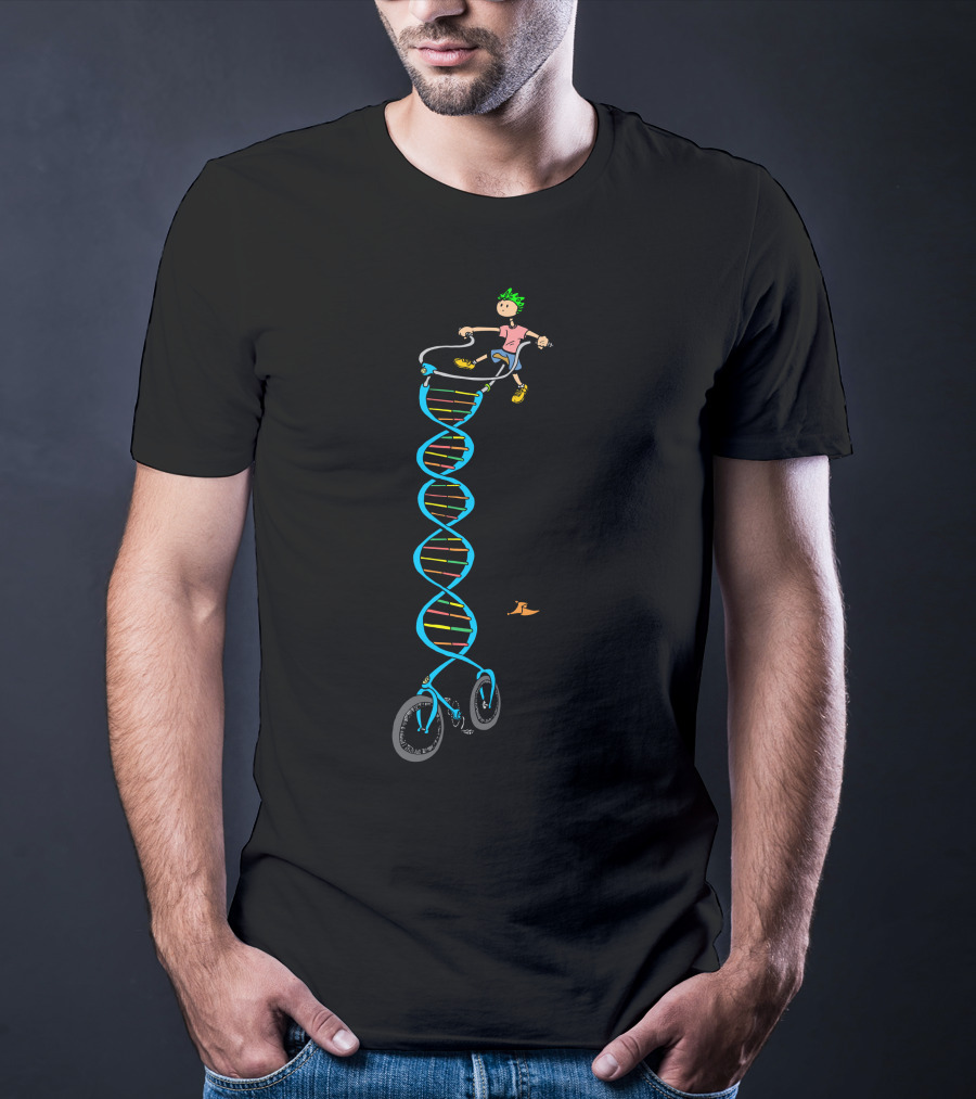 Born To Ride DNA Bicycle Adventure T-Shirt