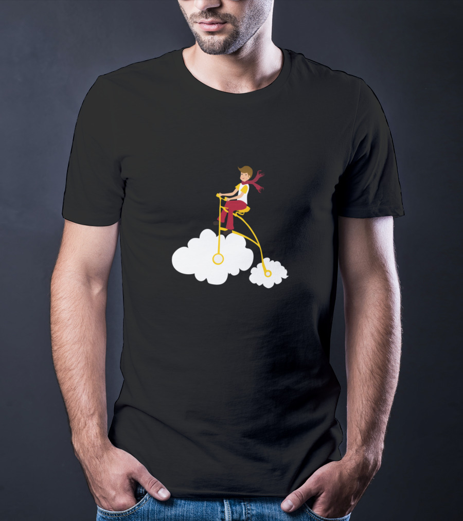 Cycling Dreams Riding High On Clouds T-Shirt