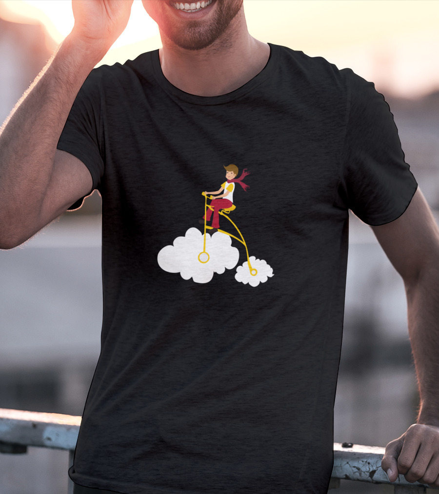 Cycling Dreams Riding High On Clouds T-Shirt