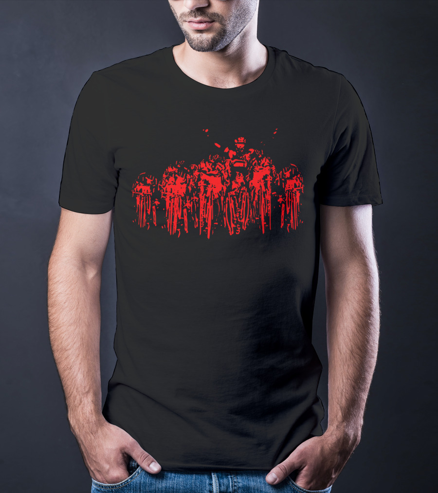 Cycling Race Red Pack Road Competition T-Shirt