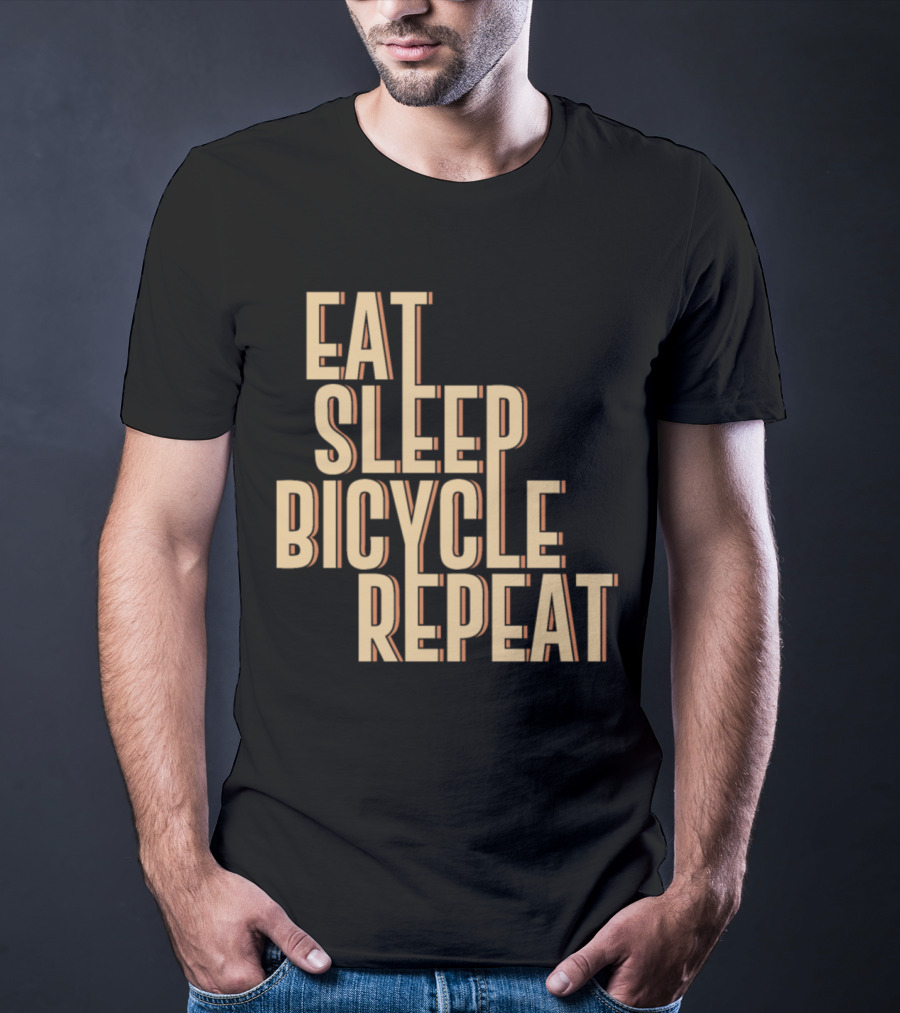 Eat Sleep Bicycle Repeat Bike Cycling Passion T-Shirt