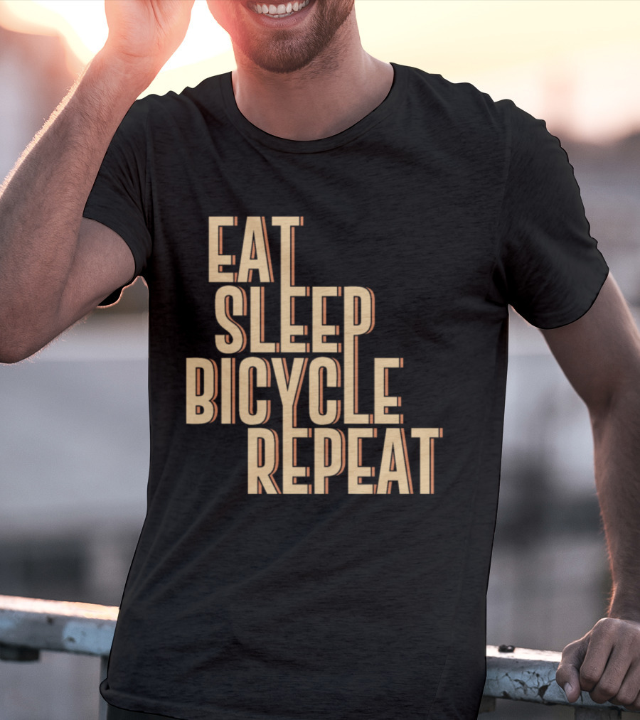 Eat Sleep Bicycle Repeat Bike Cycling Passion T-Shirt