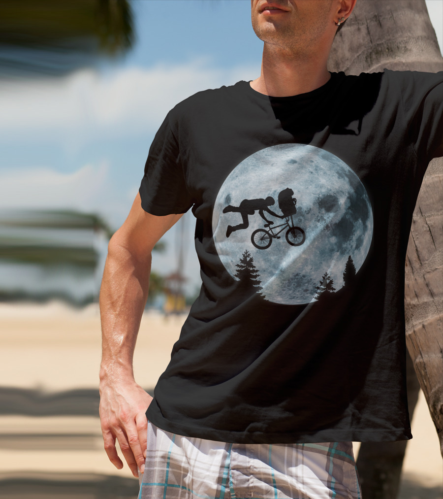 Extreme Terrestrial Moon Biking T-Shirt