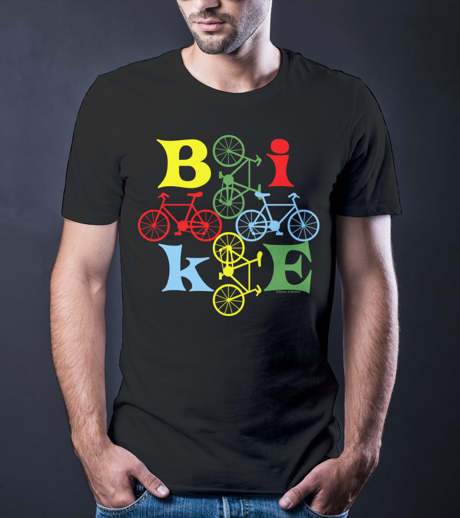 Bike Four Colorful Styles T-Shirt