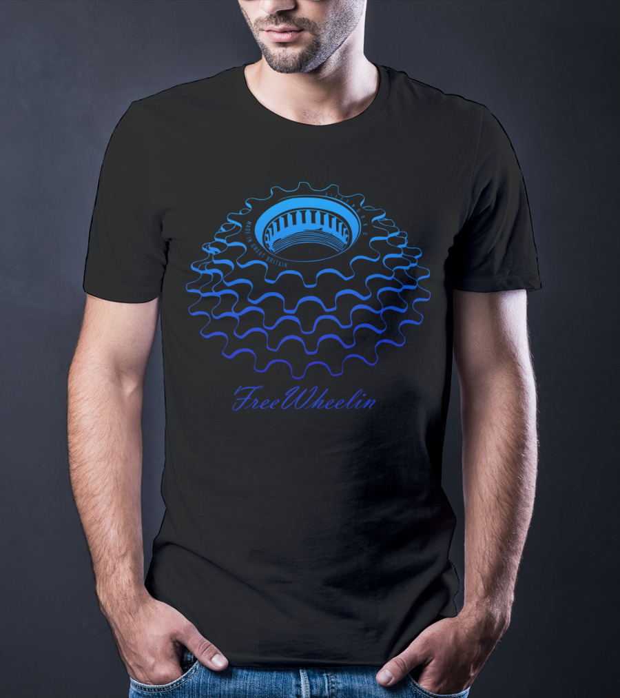 FreeWheelin Made In Great Britain Bicycle Gear T-Shirt