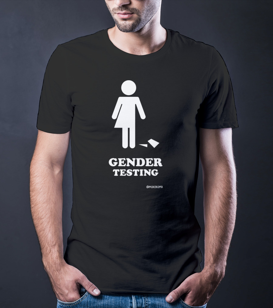 Gender Testing White Mokokoma T-Shirt