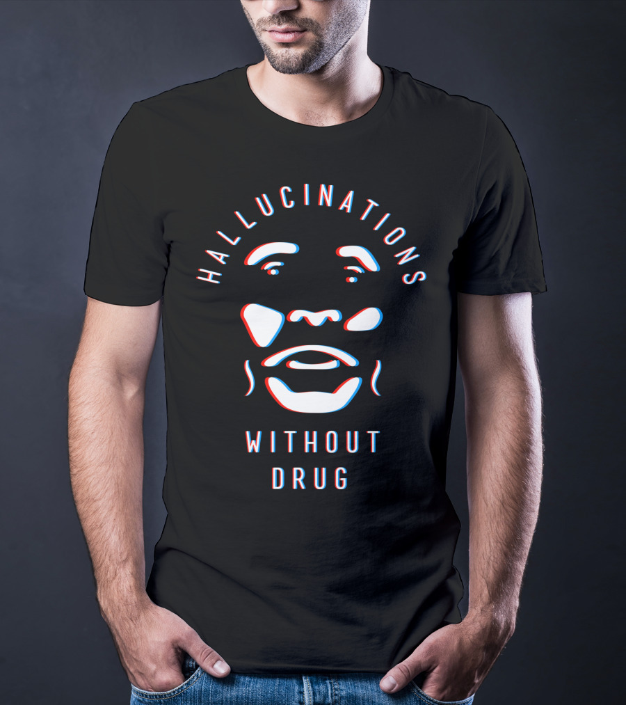Hallucinations Without Drug Face Illusion 3D T-Shirt