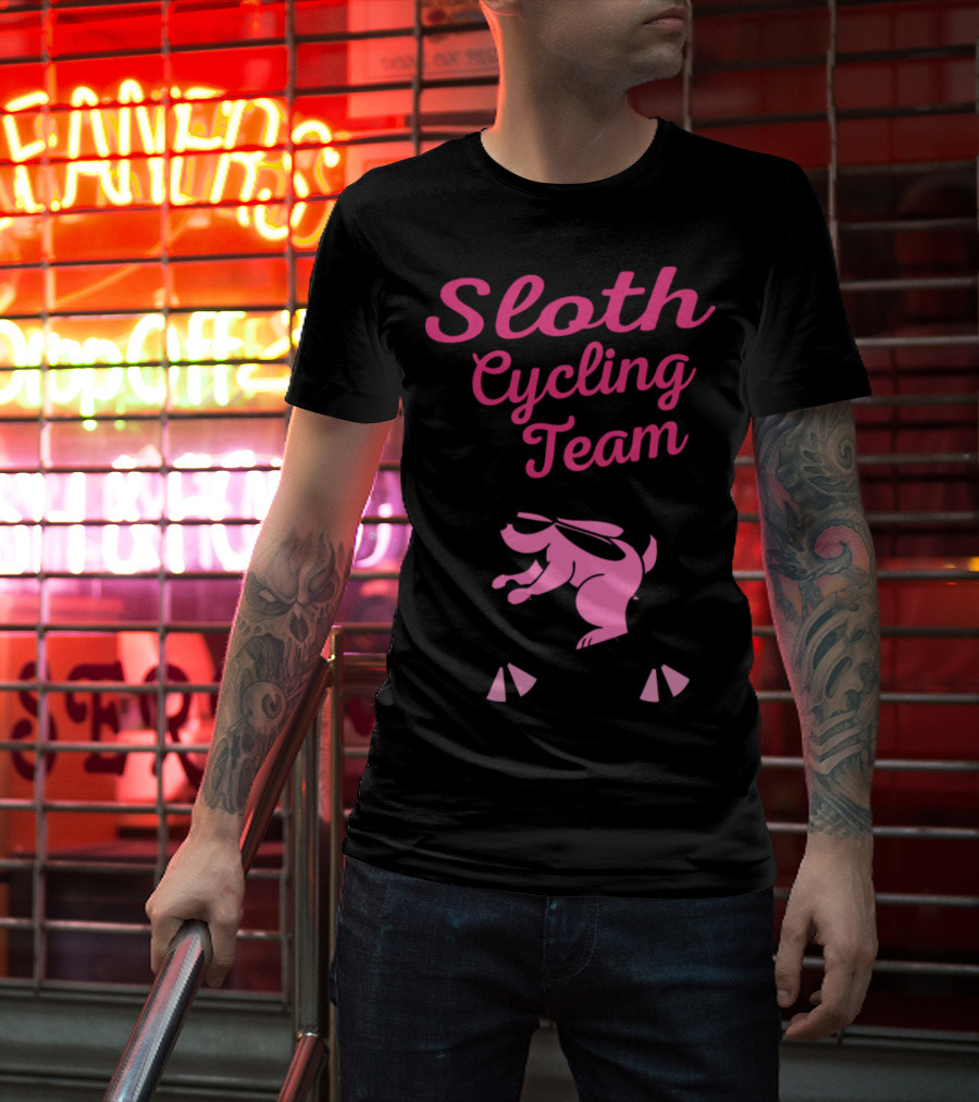 Sloth Cycling Team Hobbies Wheel Cycling Bike Mountains T-Shirt