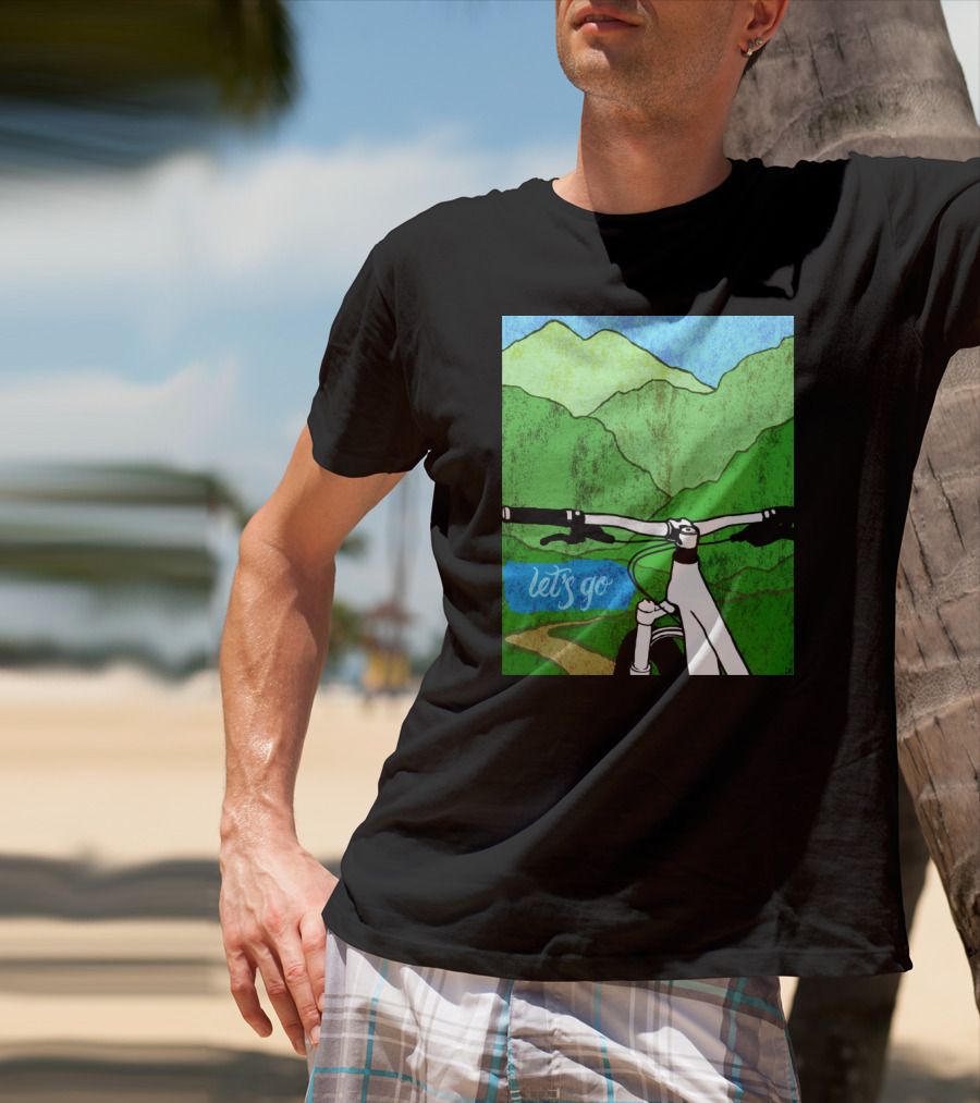 Lets Go Mountain Bike Adventure Trail T-Shirt