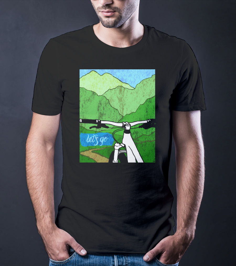 Lets Go Mountain Bike Adventure Trail T-Shirt