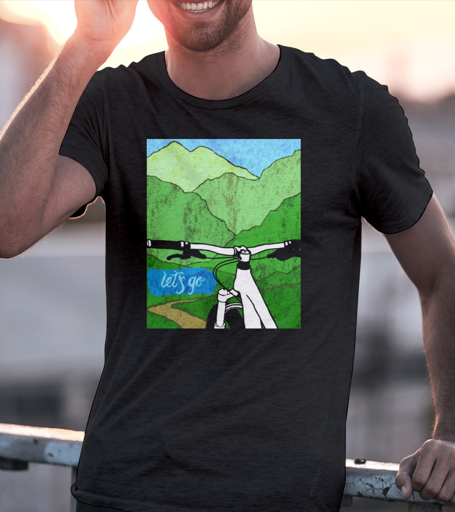 Lets Go Mountain Bike Adventure Trail T-Shirt