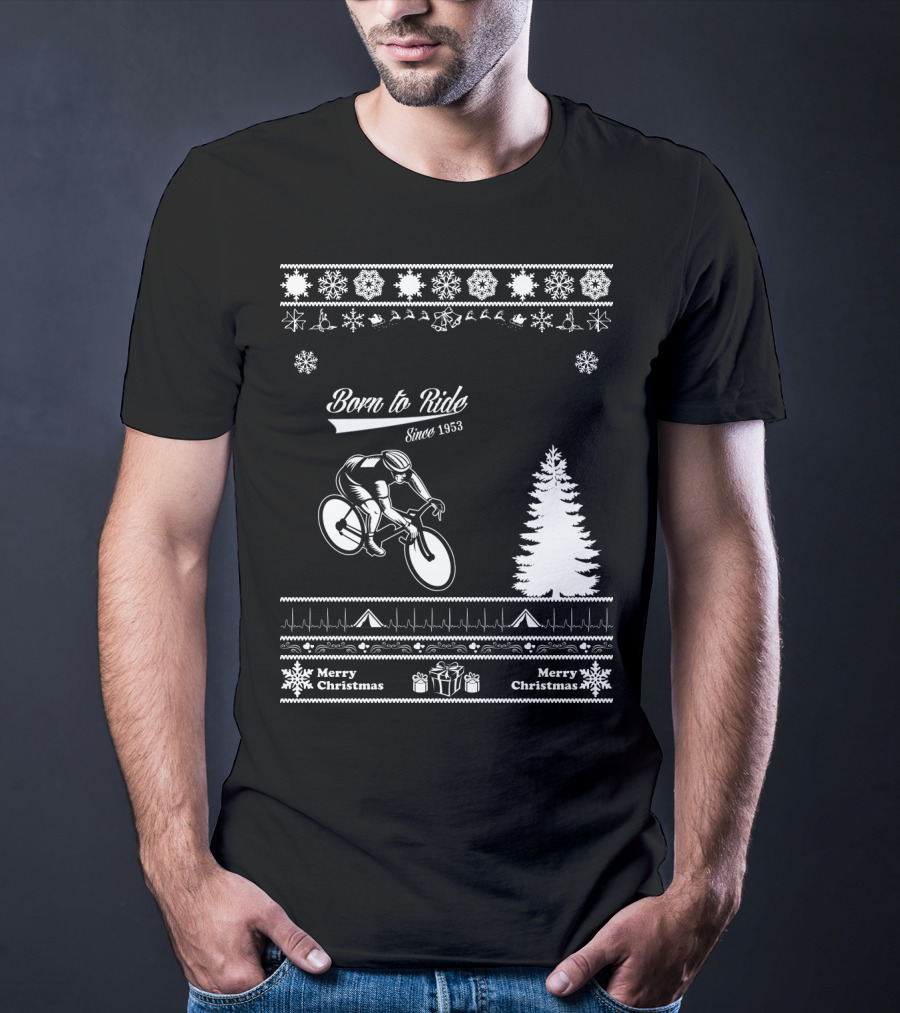 Born To Ride Merry Christmas Since 1953 T-Shirt