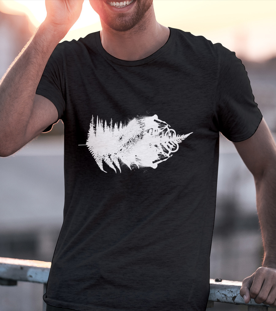 MTB Awesome Forest Trail Bike Adventure White T-Shirt