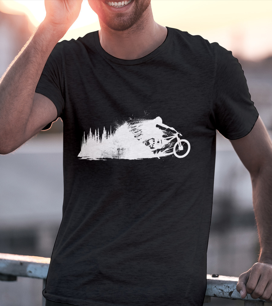 MTB Rider Forest Trail Adventure Sprint T-Shirt