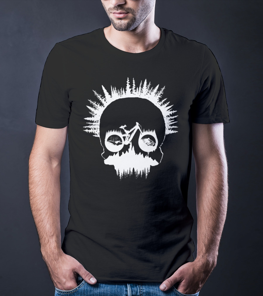 MTB Skull Ride Forest Bicycle Adventure T-Shirt