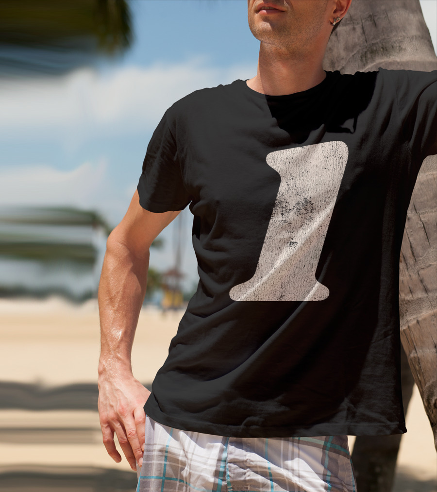 Number One Textured T-Shirt