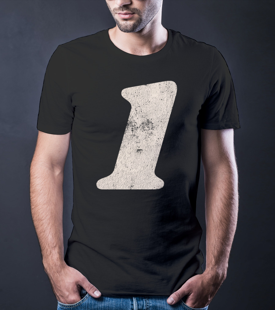 Number One Textured T-Shirt
