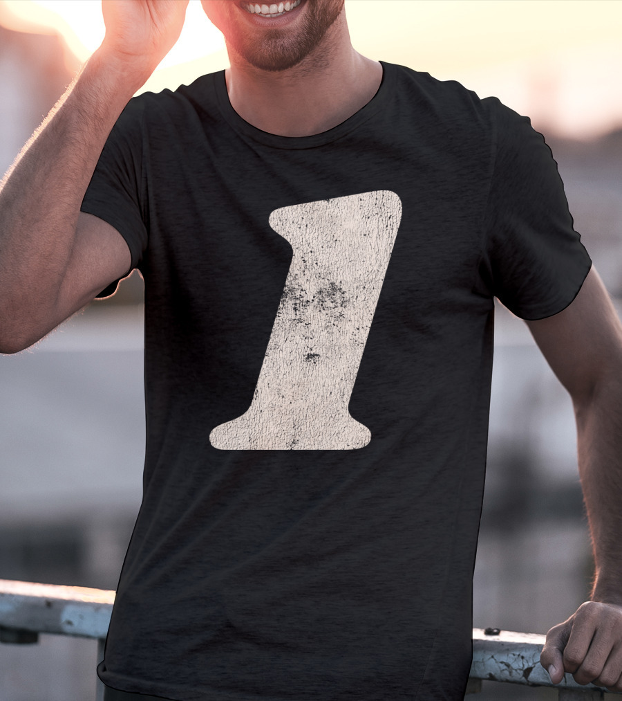 Number One Textured T-Shirt