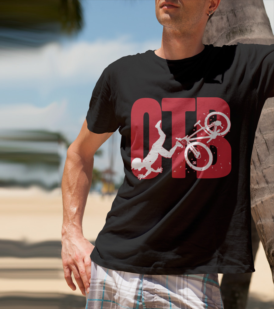 OTB Over The Bar Cyclist Flip Stunt T-Shirt