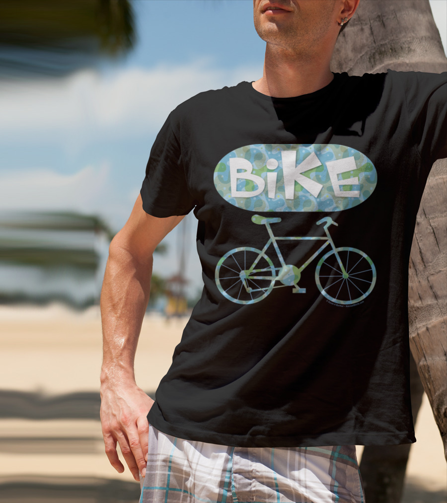 BiKE Oval Vintage Bicycle T-Shirt